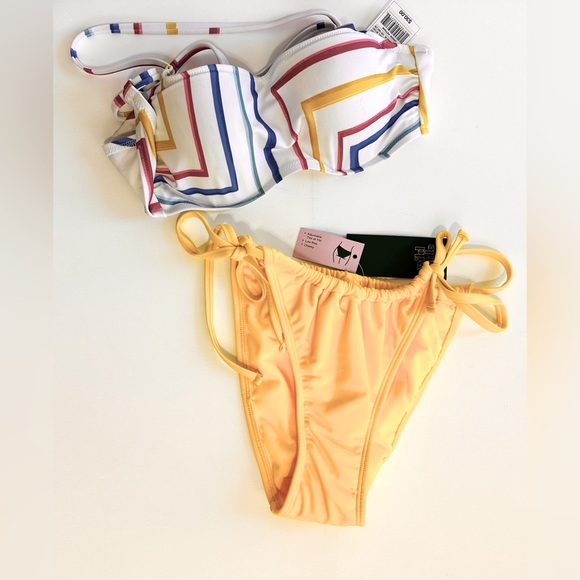Wild fable Canary Yellow Adjustable String Bikini Bottom XS (0-2) - Picture 7 of 9